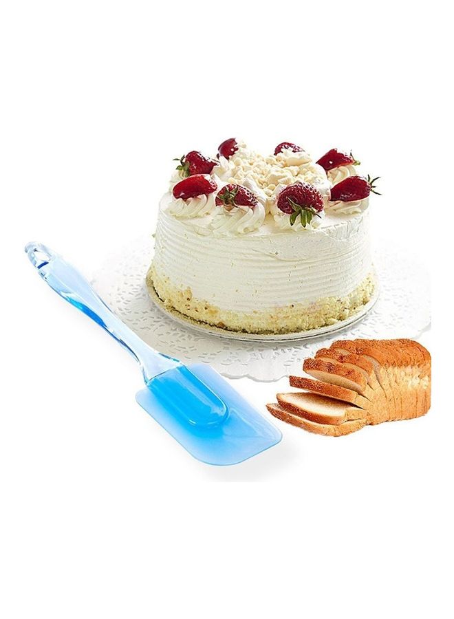 3-Piece Non-stick Silicone Spatula Set Blue 25.7x6x3.5cm - Image 5