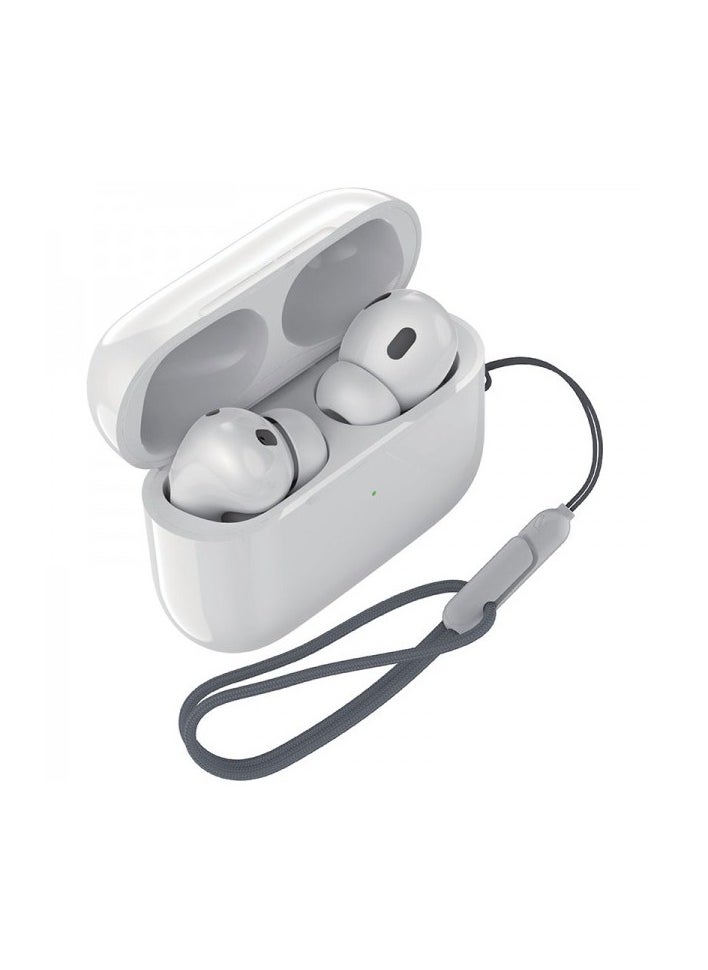 BD - TWS Wireless Earphones with Active Noise Cancellation and Hanging Rope and Wireless Charging Bluetooth 5.3 - Image 1
