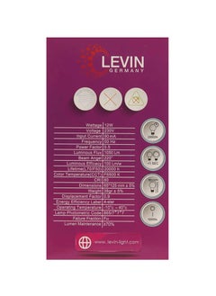 Levin Germany Levin A-Bulb 12W 6500K Warm White LED Bulb E27 220-240V IP20 220° Ø65 x L125, Flicker Free Non-Dimmable, Frosted Finish, Suitable for Residential & Commercial Application  - Image 3