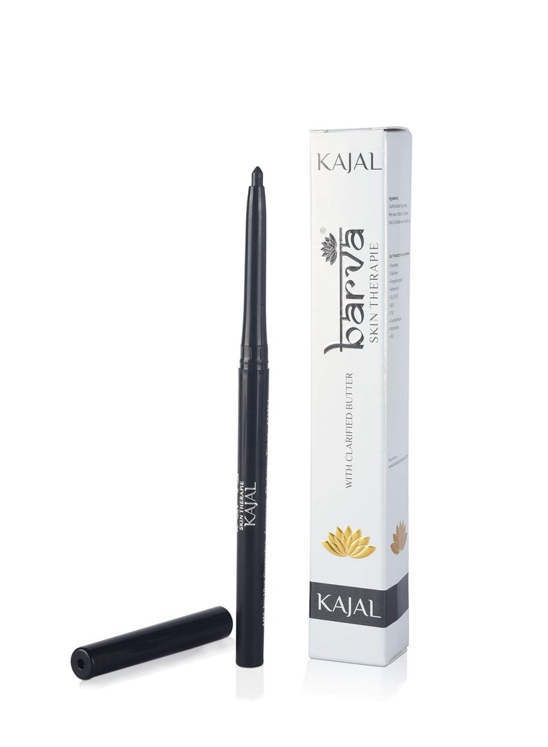 Barva 100% Natural Kajal Pencil Stick Enriched With Vitamin E Fragrance Free Intense Black 0.25G - Image 1