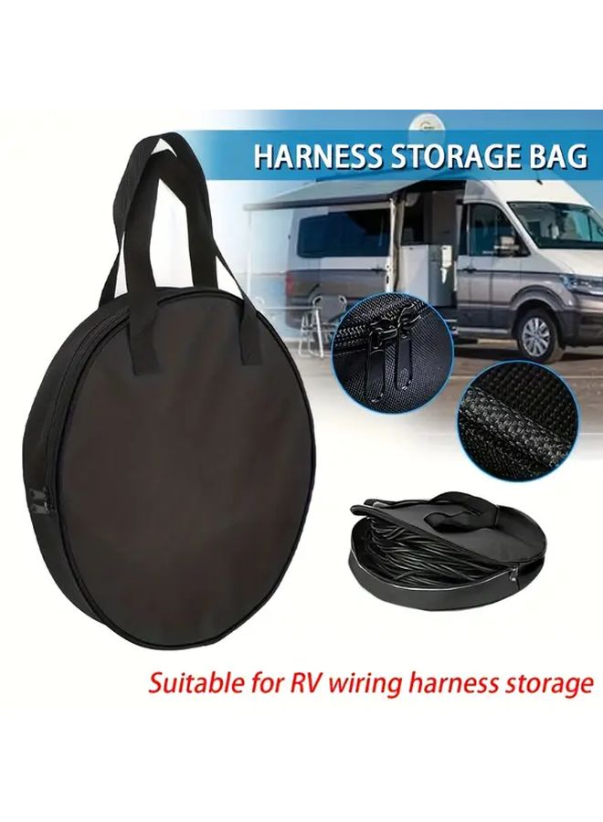 Heavy Duty Car Camper Cable Organizer Bag 15 75x15 75 Inch Portable Storage Box - Image 1
