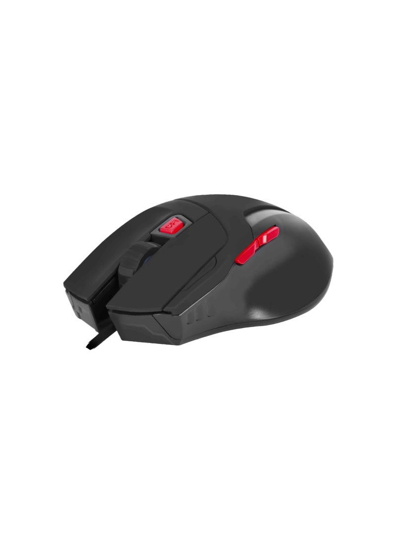 Gamdias Poseidon M2 4-in-1 Gaming Combo: Multi-color Backlit Keyboard, HD Headset, Advanced Gaming Mouse, and Double Layered Mouse Pad | Black
