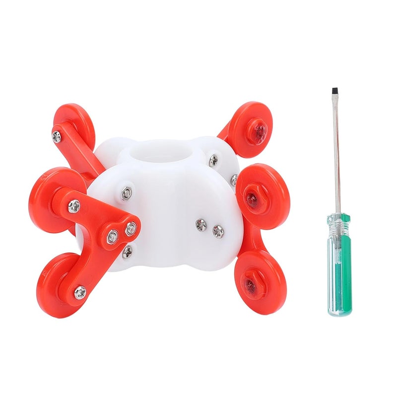 عجلات توجيه من مادة ABS مقاس 120 مم لأنابيب 23 مم - إكسسوارات كاميرا التفتيش متينة وتوفر الجهد - Image 2