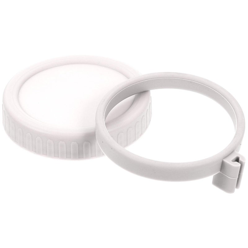 Wide Mouth Mason Jar Plastic Caps 86mm With Silicone Leak Proof Rings Replacement Lids Set For Food Storage - Image 2
