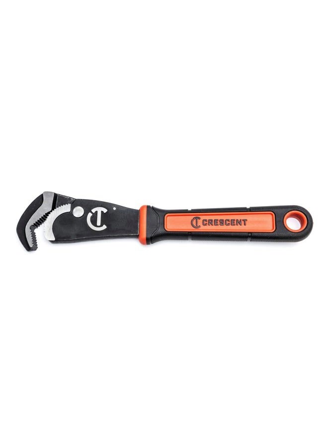 Crescent CPW12 Self-Adjusting Pipe Wrench with Dual Material Grip for Added Comfort and Durability, Red/Black - Image 1