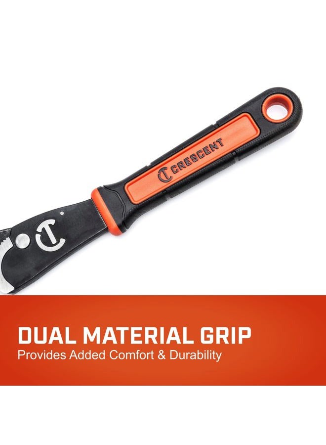Crescent CPW12 Self-Adjusting Pipe Wrench with Dual Material Grip for Added Comfort and Durability, Red/Black - Image 4