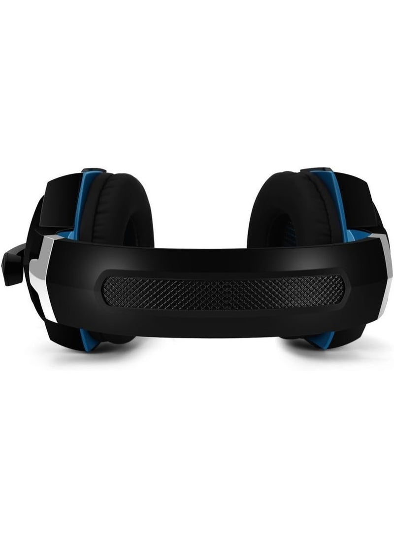 KOTION EACH Over-Ear Headphones with Microphone – Comfortable Headband, Enhanced Sound, PC Compatible (Blue) - Image 4