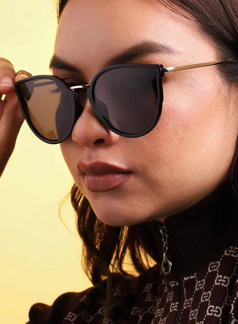 Haute Sauce  Black Wayfarer Sunglass for Women | Best Price UAE