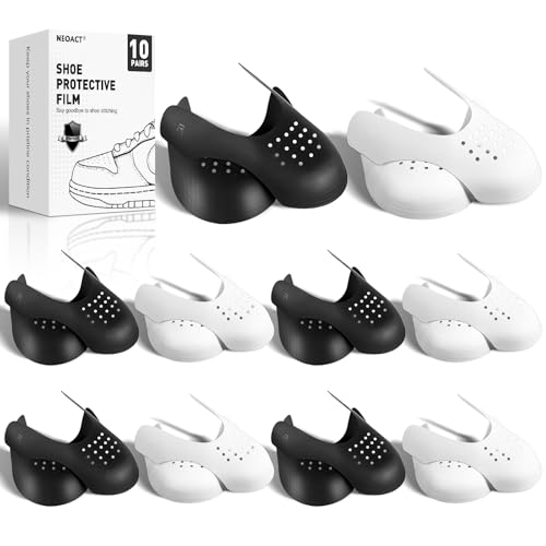 NEOACT 10 Pairs Crease Protectors for Sneakers,Shoe Crease Protector Prevent Sneaker No Creases for Air Force,Jordan,Dunk Low(Women's US Size 5-9) - Image 1