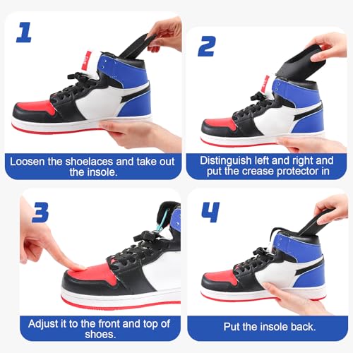 NEOACT 10 Pairs Crease Protectors for Sneakers,Shoe Crease Protector Prevent Sneaker No Creases for Air Force,Jordan,Dunk Low(Women's US Size 5-9) - Image 5