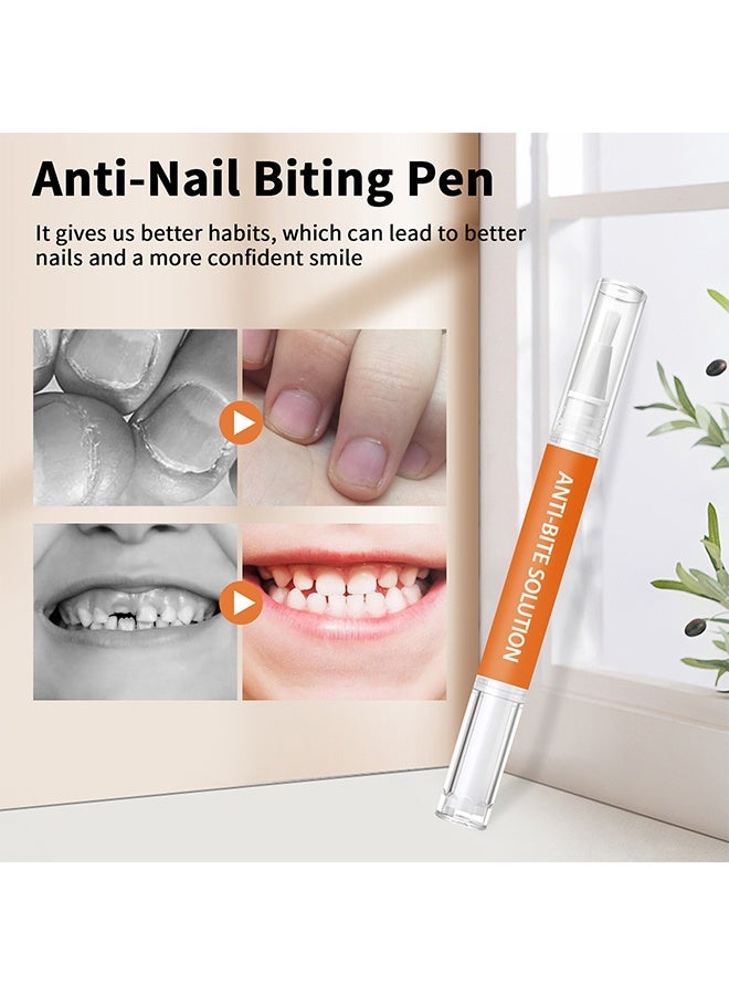 Lemon Stop Biting Pen, Nail Biting Treatment for Kids Quick Dry Nail, Biting Prevention,  Polish Nail Repair for Damaged Nails Care - Image 4