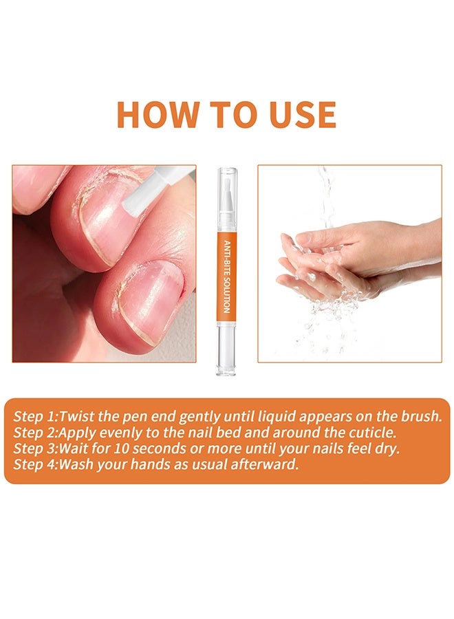Lemon Stop Biting Pen, Nail Biting Treatment for Kids Quick Dry Nail, Biting Prevention,  Polish Nail Repair for Damaged Nails Care - Image 5