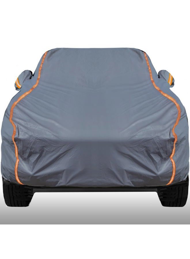 KEYOOG Universal Waterproof Heavy Weight Full Car Covers, Fit Pickup, All Weather, Outdoor Full Cover Weatherproof UV Sun Protection Snow Dust Storm Resistant with PEVA Cotton, Fit Length 230"-260" - Image 1