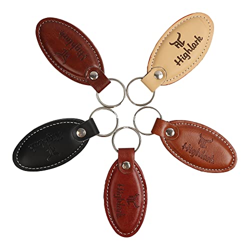 Highlark Signature Leather Finish Keychain for Men & Women | Durable Metal Key Holder for Car and Bike Keys | Elegant Everyday Accessory - Image 3