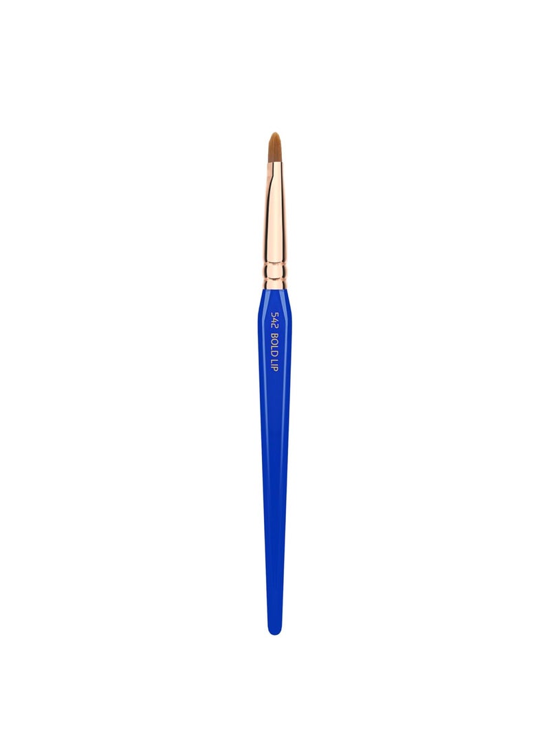 Bdellium Tools - Bdellium Tools Professional Makeup Brush - Golden Triangle 542 Bold Lip - With All Vegan and Soft Synthetic Fibers, For Defining Contours of the Lips (Blue, 1pc) - Image 1