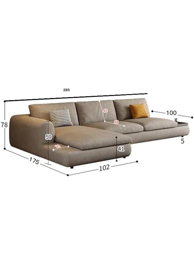 Generic L shape living Room sofa Set Nordic Modern Design Couch (Left)  - Image 2