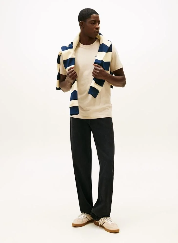 TOMMY JEANS Logo Slim Jersey Crew Neck T-Shirt