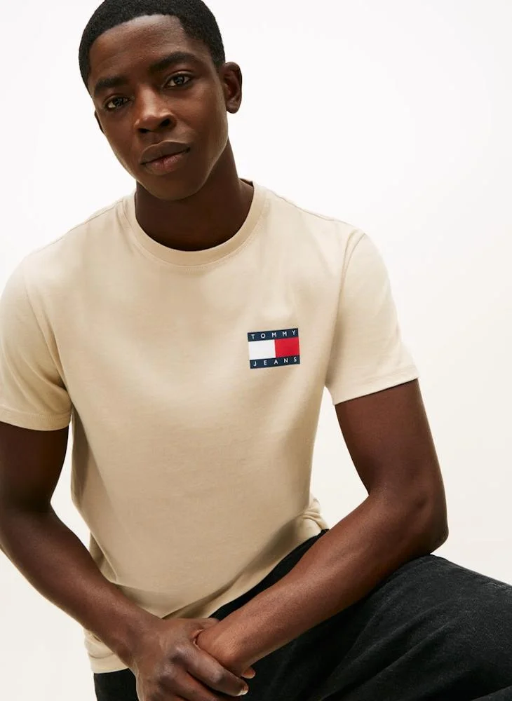 TOMMY JEANS Logo Slim Jersey Crew Neck T-Shirt
