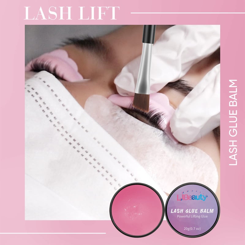 Libeauty Lash Glue Balm Lash Lift Adhesive 0.71Oz/20G Strong Sticky Fruit Flavor Eyelash & Eyebrow Perm Glue Balm for Long Lasting Individual Brow Lamination Gel - Image 4