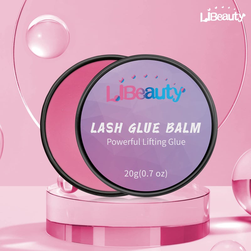 Libeauty Lash Glue Balm Lash Lift Adhesive 0.71Oz/20G Strong Sticky Fruit Flavor Eyelash & Eyebrow Perm Glue Balm for Long Lasting Individual Brow Lamination Gel - Image 3