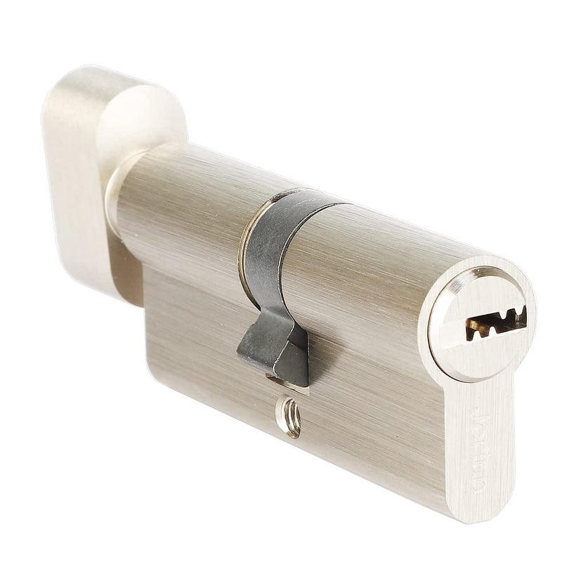 Jeriup Locks Euro Profile Cylinder high Security Lock Cylinder 70mm3535 234 with 5 Keys dimple Solid Brass Single Open AntiRust Corrosion Resistant AntiTheft