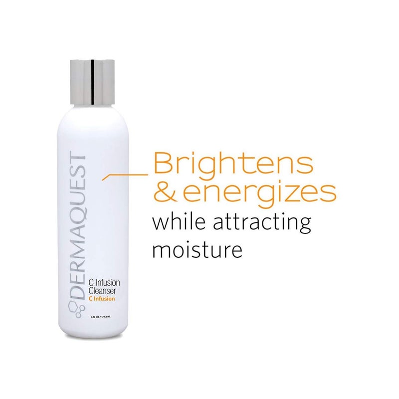 DermaQuest C Infusion Facial Cleanser - Vitamin C, Antioxidant, & Brightening Face Cleanser - Anti Aging Face Wash For Men & Women - For All Skin Types (6oz) - Image 4