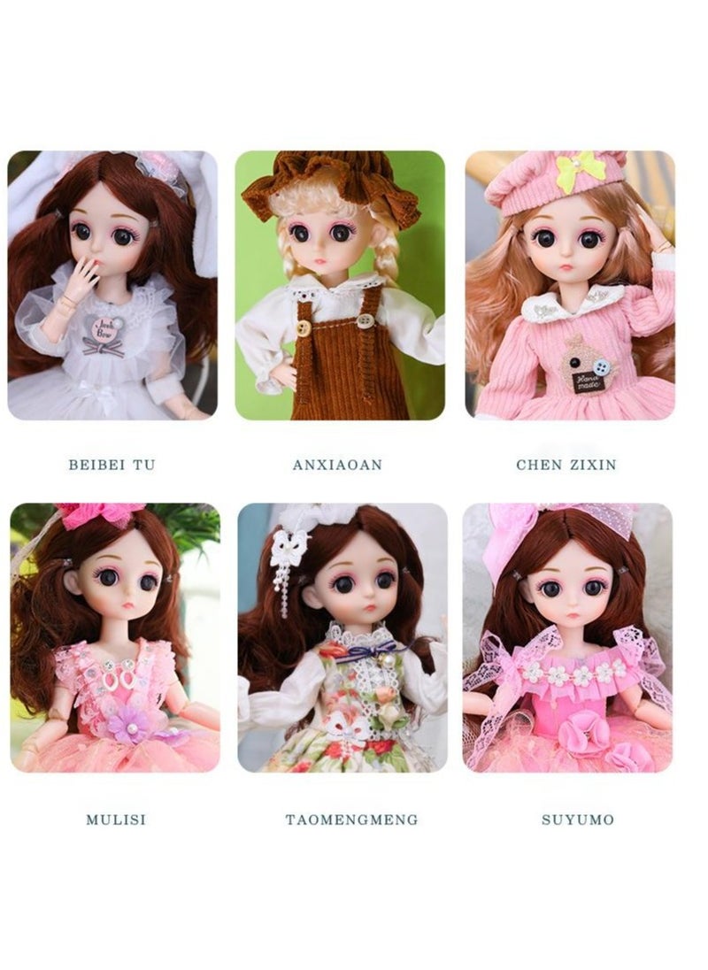 EHOME Kawaii Girl Dress up Doll Barbie Doll Toy 30cm Pink Skirt Girl  - Image 4