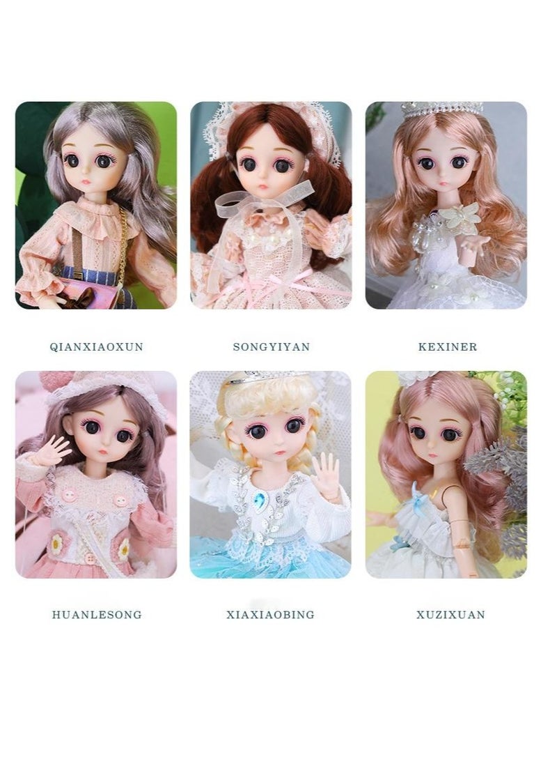 EHOME Kawaii Girl Dress up Doll Barbie Doll Toy 30cm Pink Skirt Girl  - Image 3