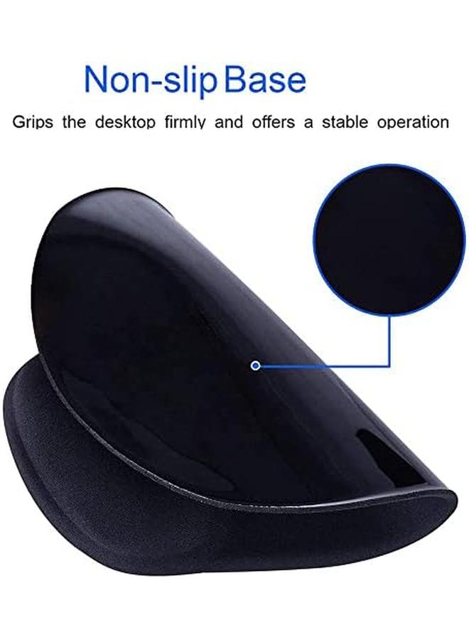erorex Mouse Pad With Wrist Rest Support Gaming Mousepad Comfortable Non Slip Base Computer Keyboard Pad For Office And Home Black 260X250X3Mm - Image 2