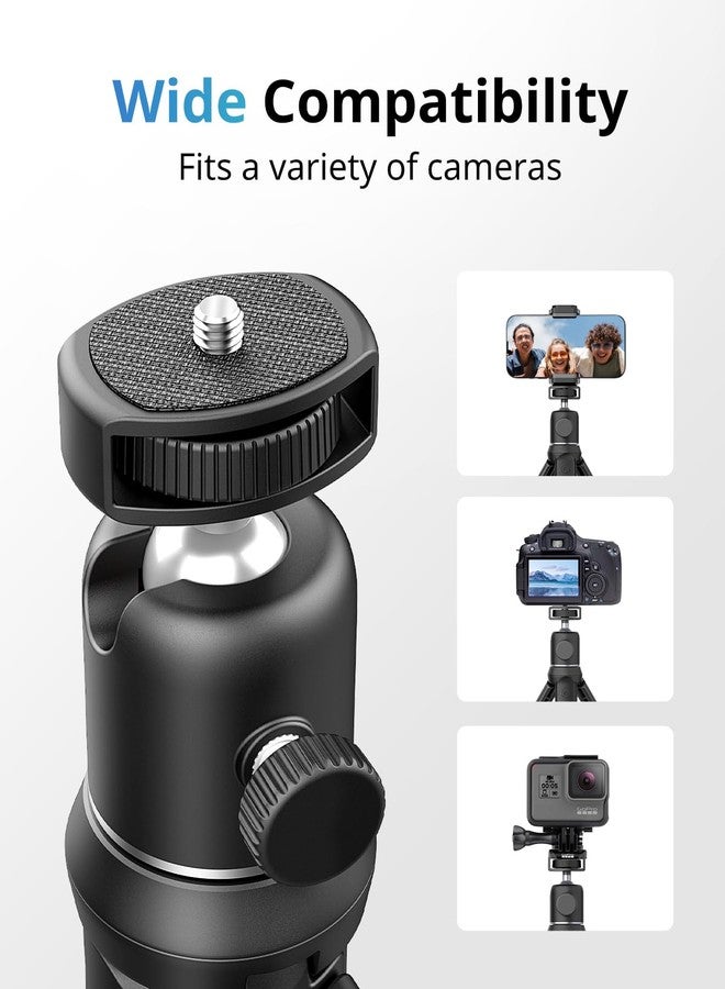 UBeesize Camera Tripod with Remote, Flexible Tripod Stand with Phone Holder and Action Camera Mount Adapter for iPhone Samsung Cellphones, Canon Nikon Sony Cameras - Image 2