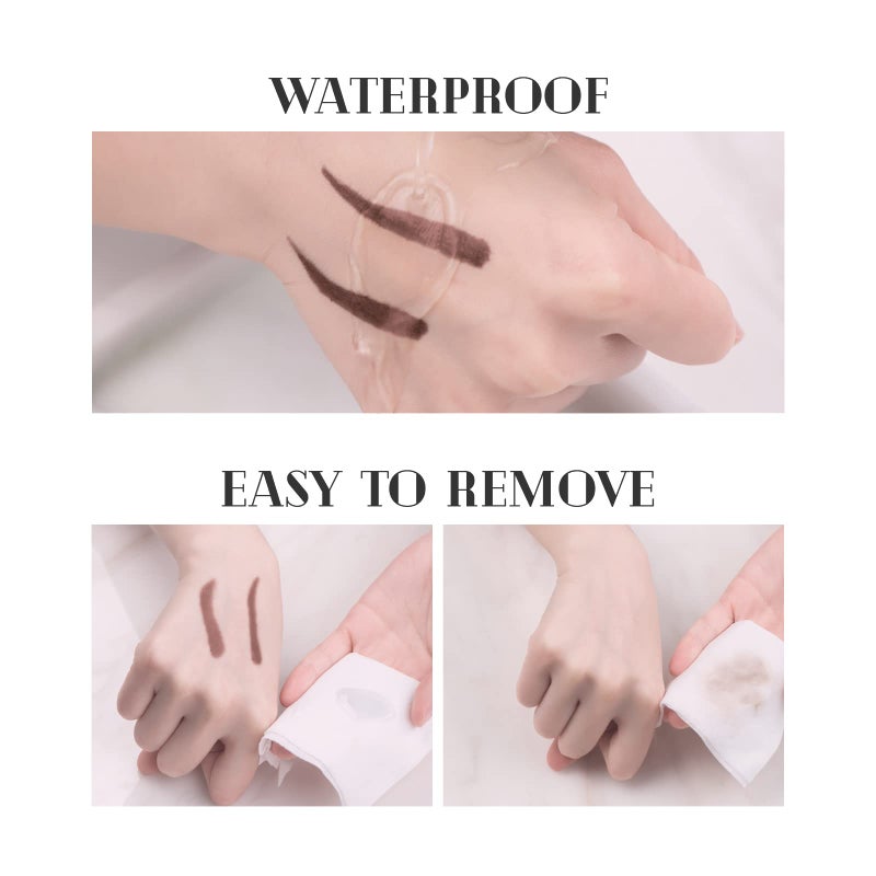 Music Flower Eyebrow Pencil Double Ended, Waterproof Natural Brow Enhancing Pen, Long lasting Eye Makeup, Pack of 1, Light Brown - Image 4