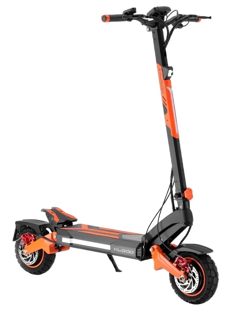 KUGOO F3-PRO-MAX, Recommended for adults, 52V 23.4AH battery, Maximum riding distance is 95km, Maximum speed is 68km/h, Orange color - Image 1