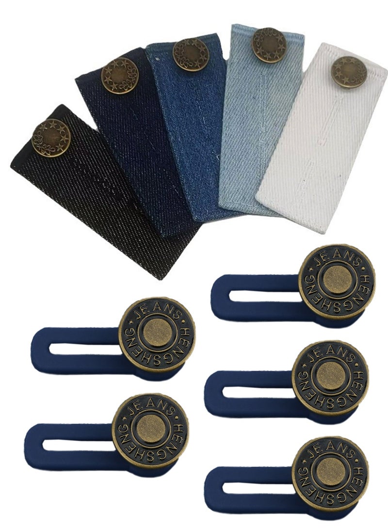 10 Pcs/Set Waistband Extender Button Pregnancy Pants Extender Button Extender for Pants/Jeans/Men/Women - Image 1
