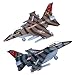 ArtCreativity F16 Fighter Jet Toy Set for Kids  2 Pack F16 Fighting Falcon Diecast Metal Airplanes Pull Back Military Jets  Air Force Toys for Boys Birthday Gifts Cake Toppers Party Favors - Image 4