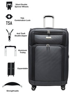 Track Suitcase Luggage Sets - Lightweight Expandable Suitcase set of 3 pieces - Trolley Bag for Travel with Spinner Wheels 4  - Image 2