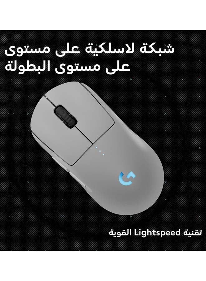 Logitech G PRO 2 LIGHTSPEED Wireless Gaming Mouse, Right- or Left-Handed Mouse with up to 4 Customisable and Switchable Magnetic Side Buttons, 44K DPI Sensor, USB-C Charging, for PC/Mac - White I 910-007303 - Image 5