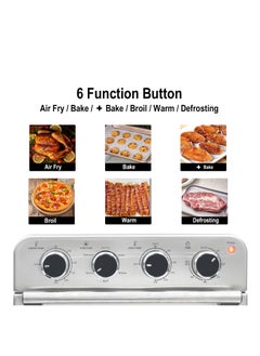 VISIO Air Fryer Oven 6-in-1 | Multi-Function Convection & Air Fryer | Oil-Free Cooking | Rapid Air Circulation | 26L Capacity - pzsku/Z52F18890778F81907B2AZ/45/_/1727593921/6fa221cc-0aa8-4aa1-a3b0-6114ea52eef1