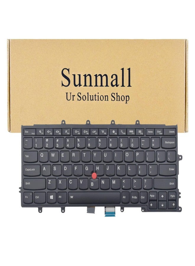 SUNMALL Replacement Keyboard Backlit for Lenovo ThinkPad X230S X240 X240I X240S X250 X250S X260 X270 01AV519 01AV530 04X0196 SN20K79593, with Frame Pointer Backlight US Layout - Image 1