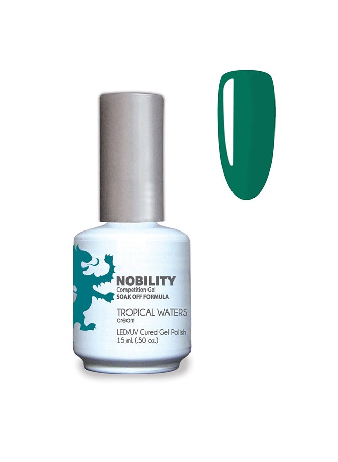 Lechat Gel Nail Polish 15 ml, Long Lasting, Chip Resistant, Requires Drying Under UV Led Lamp Tropical Waters Nbgp103