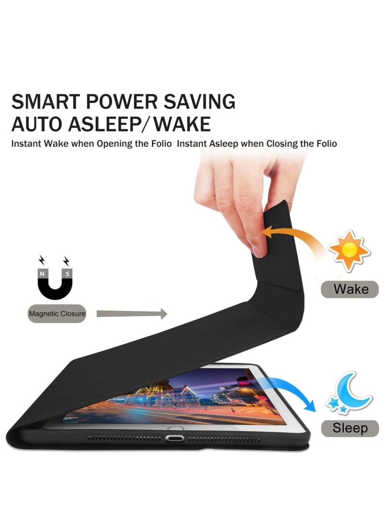 MIGOFAST - Keyboard Case for iPad 9.7 Inch 2018/2017 6th/5th Generation Air 2/1 [Magnetic Detachable Wireless Keyboard Support 3 System Flip Stand Case with Pencil Holder for iPad 9.7 - Image 1
