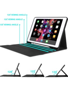 MIGOFAST Keyboard Case for iPad 9.7 Inch 2018/2017 6th/5th Generation Air 2/1 [Magnetic Detachable Wireless Keyboard Support 3 System Flip Stand Case with Pencil Holder for iPad 9.7  - Image 5