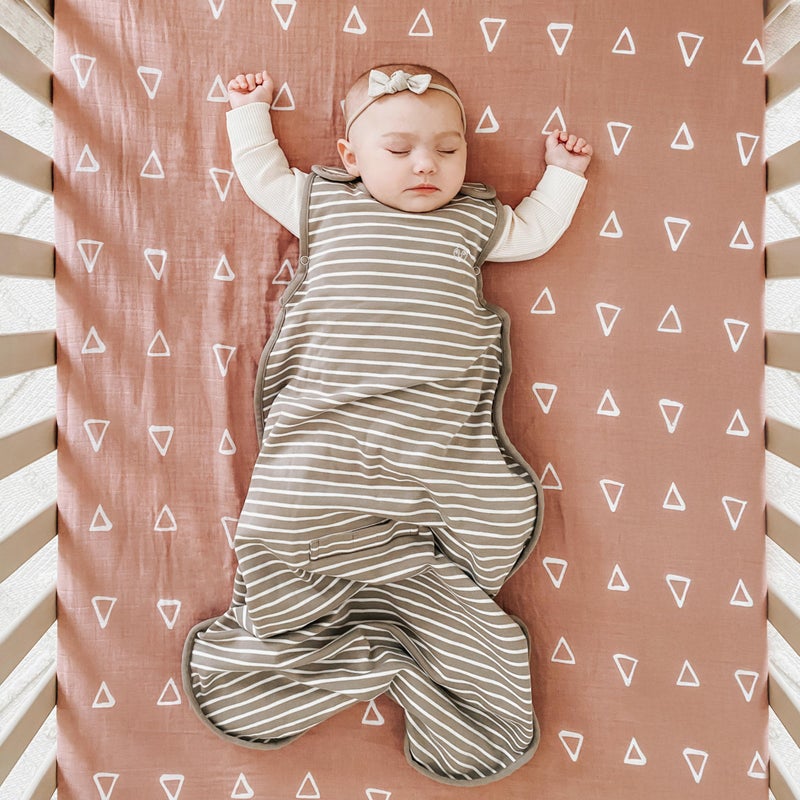 Woolino Toddler Sleeping Bag, 4 Season, Merino Wool and Organic Cotton, Baby Sleep Bag or Sack, 2-4 Years, Earth - Image 5