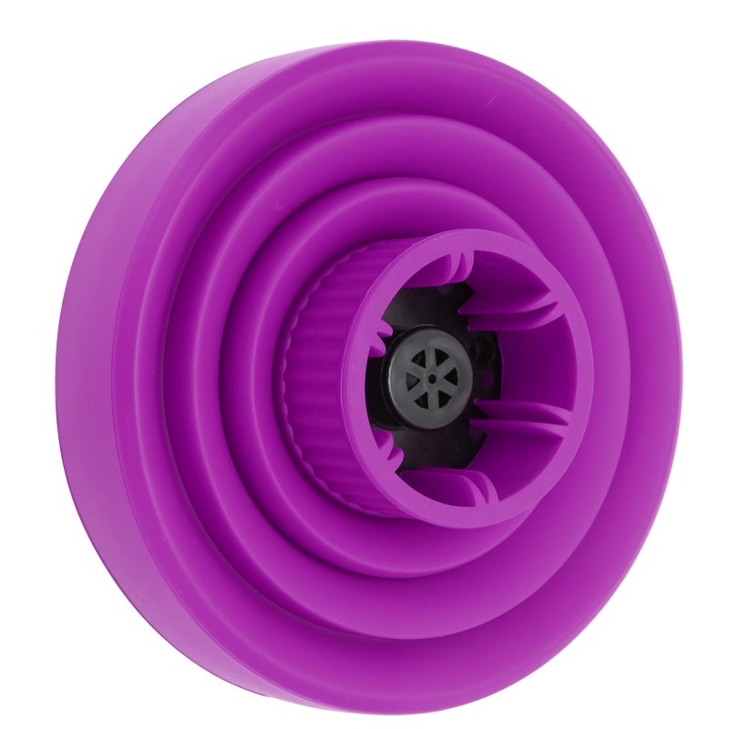 Collapsible Hair Dryer Diffuser 4 To 5cm Fit Purple Soft Silicone Dense Air Outlet For Even Heat Distribution - Portable Travel Hair Dryer Diffuser For Curly Hair - Image 5