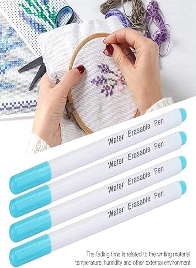 SANWALSA [Pack of 2, Blue] Water Erasable Pen | Temporary Fabric Marking Marker | Perfect for Sewing, Design Outlines & Craft Projects - Image 4