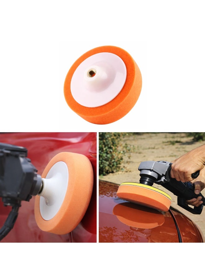 4.5 Inch Polishing Sponge Pad with M16 Thread for Car Polishing Waxing Buffing Paint Correction Foam Pad for Angle Grinder Electric Polisher Removes Swirls Scratches Oxidation Suitable for Automotive Detailing Metal Surface Finishing Use Tool - Image 3