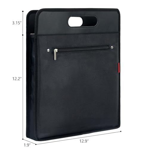 AKOZLIN Vinyl Record Travel Carrying Bag,LP Records Durable Vinyl Albums Case For Most 7" 10" 12" LP - Image 2