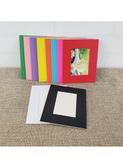 Rubik Cardboard Photo Frame 10 Pack with Self Adhesive Tape Wall Decorative Picture Album  (2.5 x 3.5 inch) Black/White  - Image 1