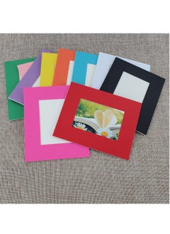 Rubik Cardboard Photo Frame 10 Pack with Self Adhesive Tape Wall Decorative Picture Album  (2.5 x 3.5 inch) Black/White  - Image 2
