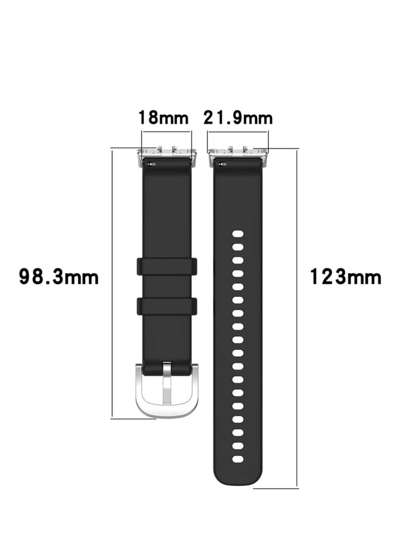 Soft Watchbands Compatible with Samsung Galaxy Fit3 SM-R390 Silicone Sport Wristband Band Replacement Bracelet Quick Release Straps  - Image 4