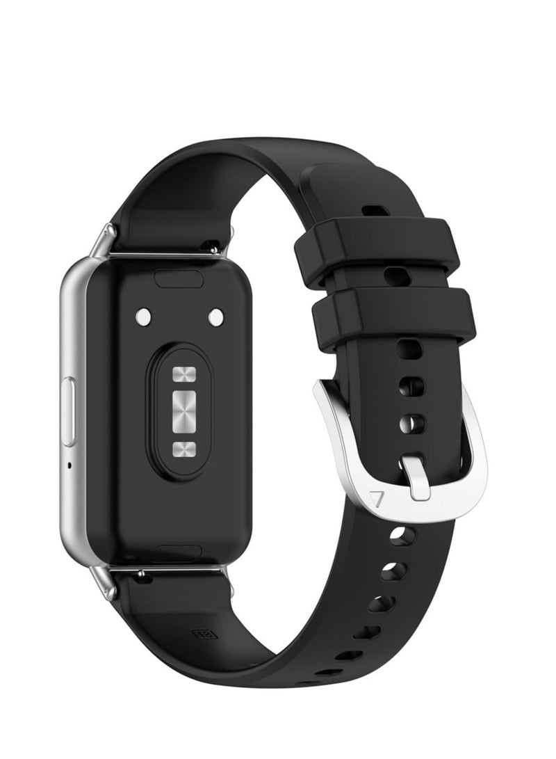 Soft Watchbands Compatible with Samsung Galaxy Fit3 SM-R390 Silicone Sport Wristband Band Replacement Bracelet Quick Release Straps  - Image 2